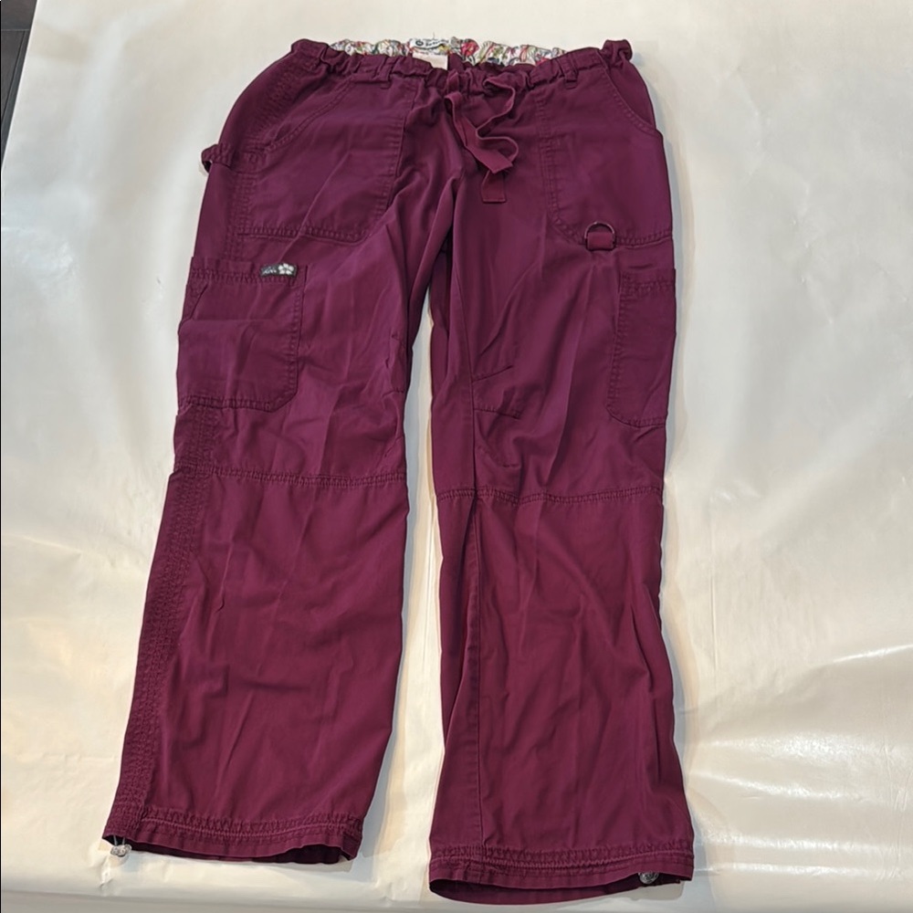 Koi Women's Burgundy Cargo Pants